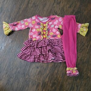 Jelly The Pug two piece girls outfit